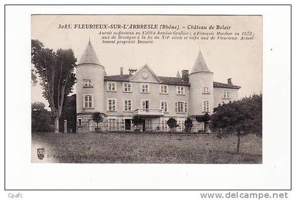 carte 1910 FLEURIEUX SUR L'ABRESLE / CHATEAU DE BELAIR