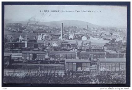 70 Héricourt 1 HERICOURT (Hte-Saône) - Vue générale gare aisne wagon train haut fourne D70D K70285K C70285C RH001939