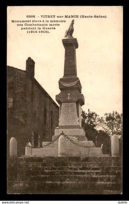 70 - VITREY-SUR-MANCE - LE MONUMENT AUX MORTS