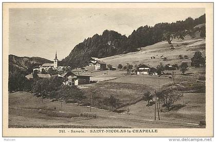 depts divers- savoie  -ref AA970 - saint nicolas la chapelle - st nicolas la chapelle - vue generale - carte bon etat -