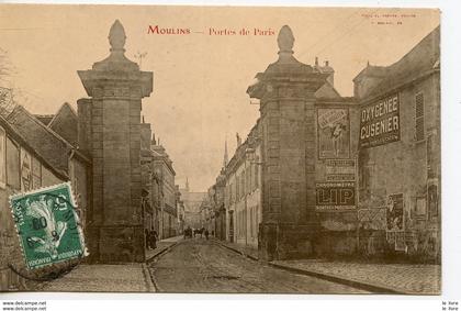 CPA 03 MOULINS. PORTES DE PARIS 1909 - France - 1909