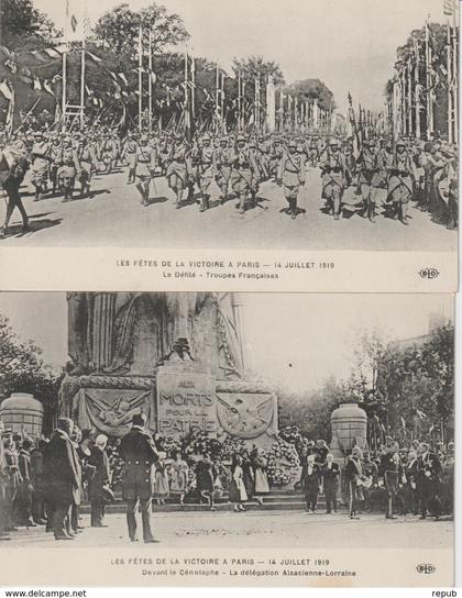 CPA Paris Fetes de la Victoire 14 juillet 1919