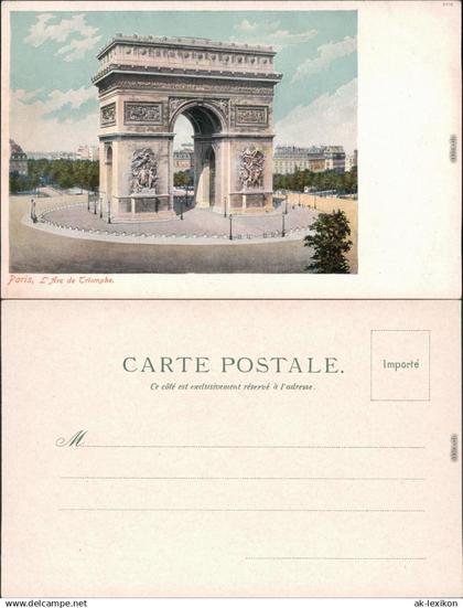 CPA Paris Pariser Triumphbogen / Arc de Triomphe de l’Étoile 1907