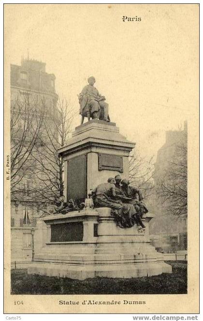 PARIS 05 - Statue d'Alexandre Dumas Ecrivain