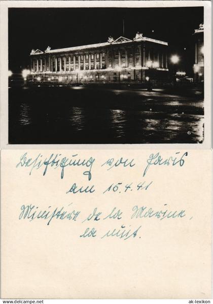 Paris Straßenpartie bei Nacht 1941