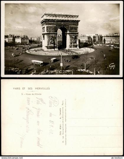 Paris Triumphbogen Arc de Triomphe de l’Étoile Place de Etoile 1940