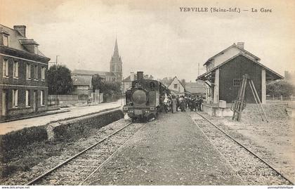 76 - SEINE MARITIME - YERVILLE - la gare  - Superbe -10800