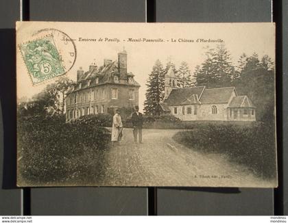 Cpa Environs de Pavilly - Mesnil-Panneville - Le Château d'Hardouville. 1907