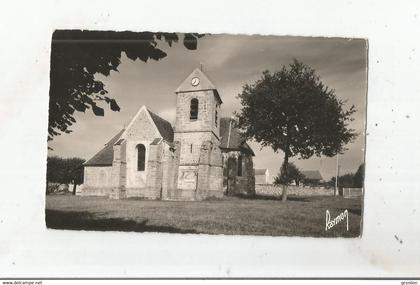 COURTOMER (SEINE ET MARNE) CARTE PHOTO PLACE DE L'EGLISE