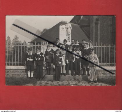 Carte photo - Allaines -(Somme) - Monument aux Morts