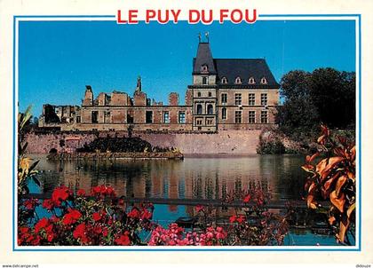 85 - Les Epesses - Le Château du Puy du Fou - Fleurs - Carte Neuve - CPM - Voir Scans Recto-Verso