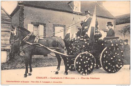 89 - YONNE / Chailley - Cavalcade - Char des Présidents - beau cliché animé