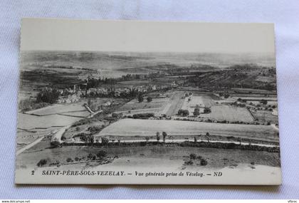 J837, Saint Père sous Vezelay, vue générale prise de Vézelay, Yonne 89