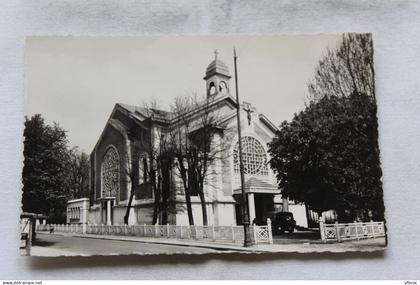 Cpsm, la Varenne saint Hilaire, l'église saint Hilaire, Val de Marne 94