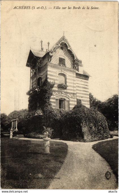 CPA ACHERES Villa sur les Bords de la Seine (1387021)