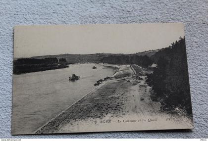 Agen, la Garonne et les quais, Lot et Garonne 47