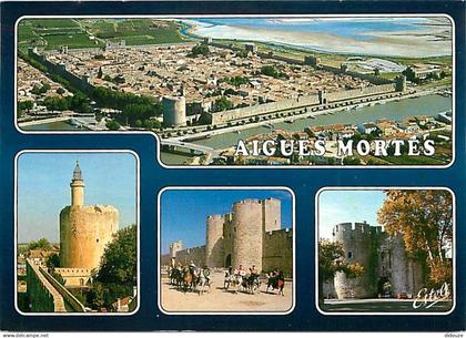 30 - Aigues Mortes - Multivues - Chevaux - CPM - Voir Scans Recto-Verso