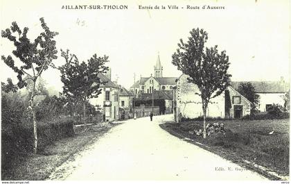 Carte Postale ANCIENNE  de  AILLANT sur THOLON - Rte d'Auxerre