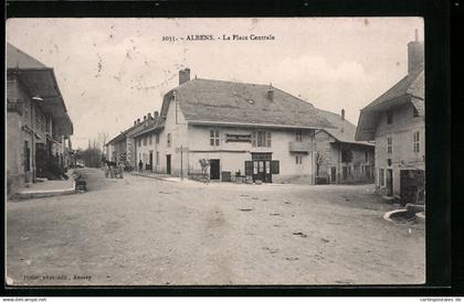 CPA Albens, La Place Centrale