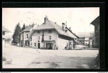 CPA Albens, Place Centrale