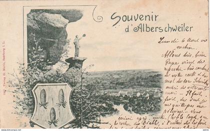 *** 57  ***  Souvenir d'ALBERSCHWEILER - timbrée TTB