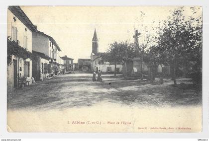 Albias, place de l'église (A11p63)