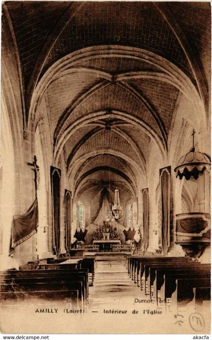 CPA AK AMILLY - Intérieur de Église (632337)