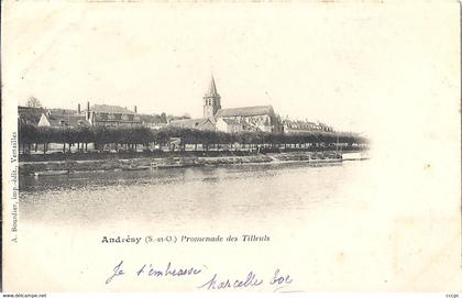 CPA Andrésy Promenade des Tilleuls