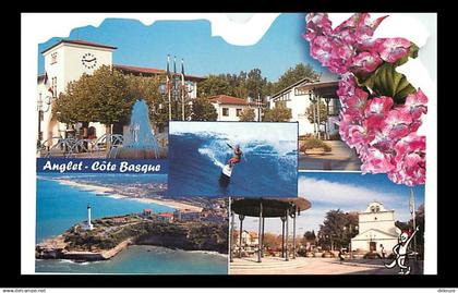 64 - Anglet - Multivues - Surf - Fleurs - CPM - Voir Scans Recto-Verso