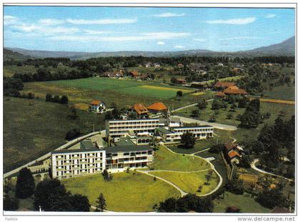 Carte postale 74. Annecy-le-Vieux  centre Jean XXIII vue d'avion trés beau plan