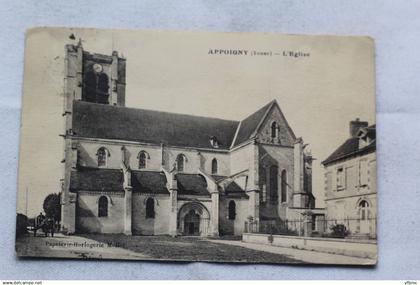 Cpa 1926, Appoigny, l'église, Yonne 89