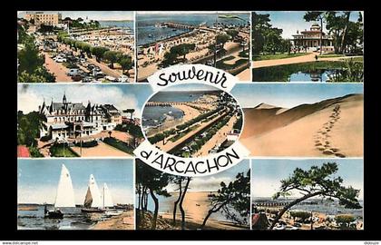 33 - Arcachon - Multivues - Flamme Postale de Arcachon - CPM - Voir Scans Recto-Verso