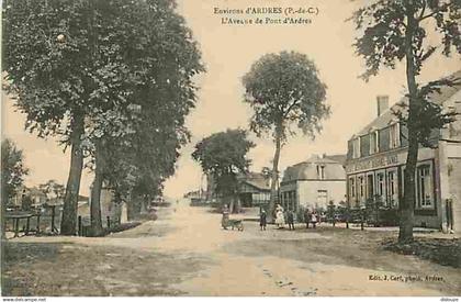 62 - Ardres - L'Avenue de Pont d'Ardres - Animé - Carte Vierge - CPA - Voir Scans Recto-Verso