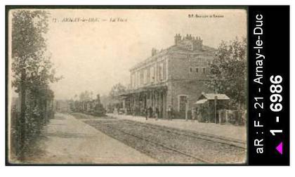 21 Arnay-le-Duc - 17. ARNAY-le-DUC - La Gare - gare - gare - cpa -  /  D21D  K21023K  C21023C