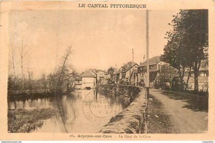 ARPAJON SUR CÊRE la quai de la Cère