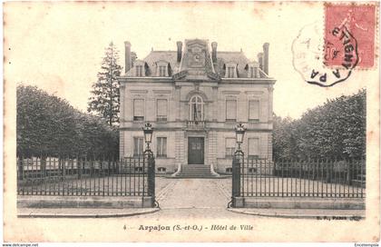 CPA carte postale France Arpajon Hôtel de Ville 1906 VM60905