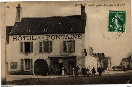 CPA ARTENAY - Perspective de la Rue de la Gare (271479)