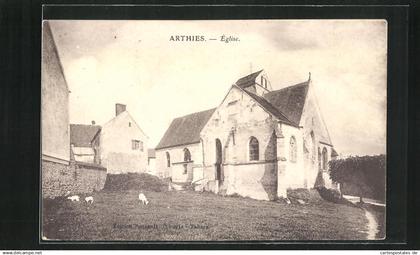 CPA Arthies, Eglise