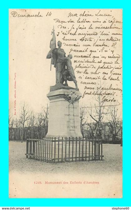 a899 / 617 92 - ASNIERES SUR SEINE Monument des Enfants d'Asnieres