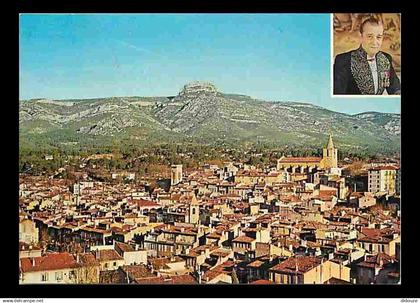 13 - Aubagne - Les Paysages chantés par Marcel Pagnol - Vue Générale aérienne du vieil Aubagne - Flamme Postale - CPM -