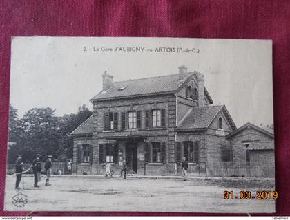 CPA - Aubigny-en-Artois - La Gare