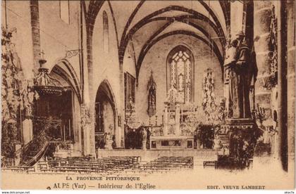 CPA AUPS Interieur de l'Eglise (1113055)