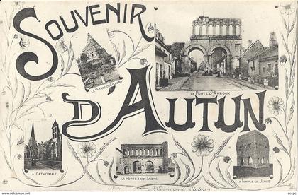 CPA Souvenir d' Autun