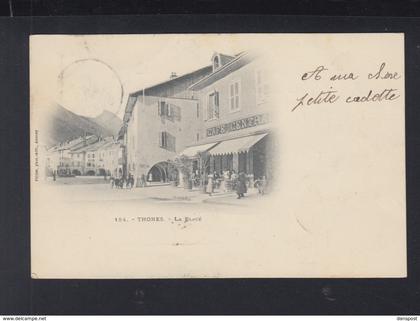 Carte Postale Thônes La Place 1901