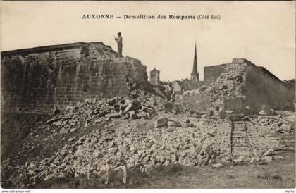 CPA AUXONNE - Démolition des Remparts (116052)