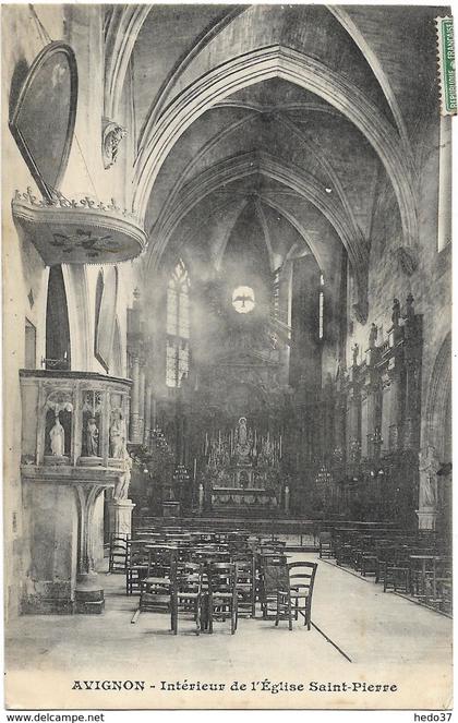 Avignon - Intérieur de l'Eglise Saint-Pierre