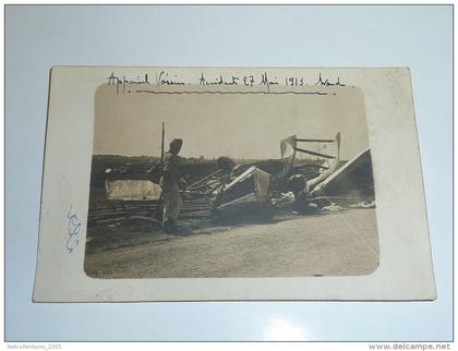 APPAREIL VOISIN , ACCIDENT 27 MAI 1919  "AVORD" - AVORD ECOLE MILITAIRE D´AVIATION - 18 CHER (S)