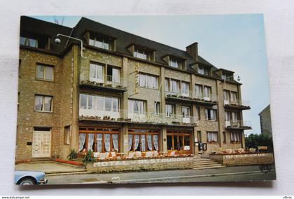 Cpm, Avranches, hôtel Bellevue, terrasses fleuries, Manche 50