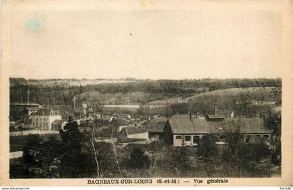 bagneaux sur loing * vue générale du village * panorama