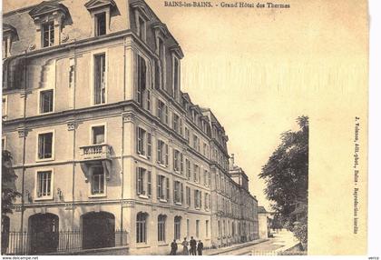 Carte postale ancienne de BAINS les BAINS